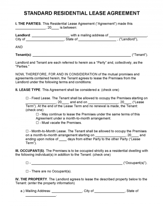 Simple Rental Agreement