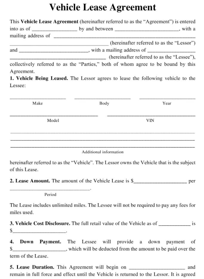 Automobile Rental Contract vehicle-lease-agreement.png